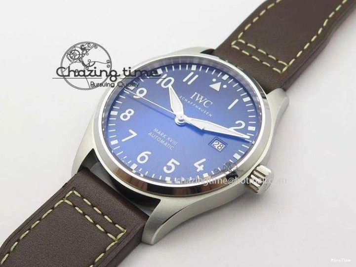 MIROTIME 0403 Mark XVIII Le Petit Prince IW327004 SS Mk Maker Best Edition Blue Dial On Brown Leather Strap A TimelessDesign 7296